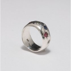 Celestial Prism Silver Ring
